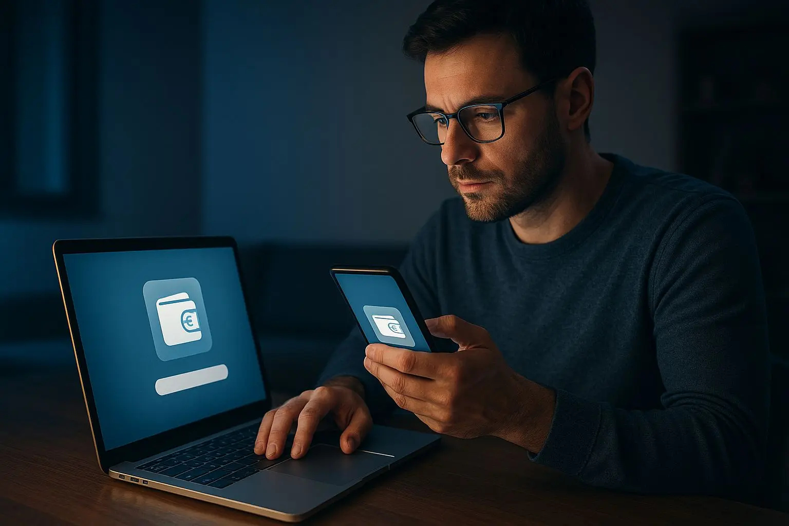 Skrill-Zahlung mit 10 Euro auf Laptop und Smartphone