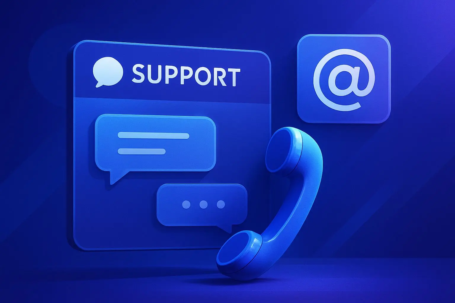 Chat, Telefon und E-Mail als Skrill Support-Kanäle