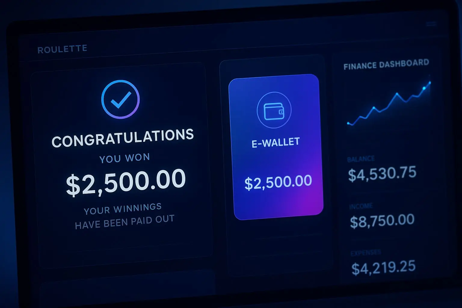 Auszahlung von Roulette-Gewinnen auf ein E-Wallet-Konto